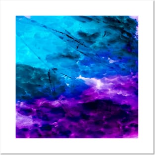 Blue Purple Bath Fizzies Posters and Art